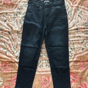 Madewell Washed Black “The Mom Jean” Denim Jeans